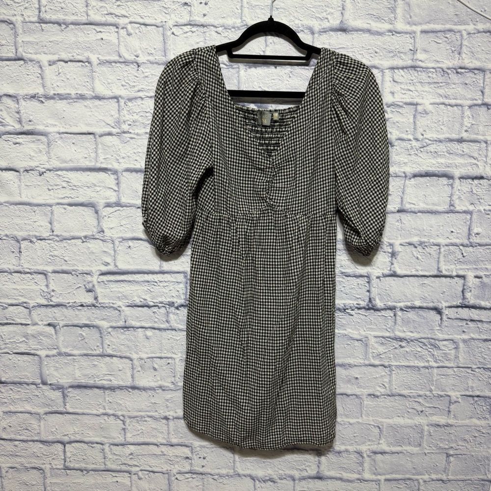 💜 Dual nature black and white gingham dress